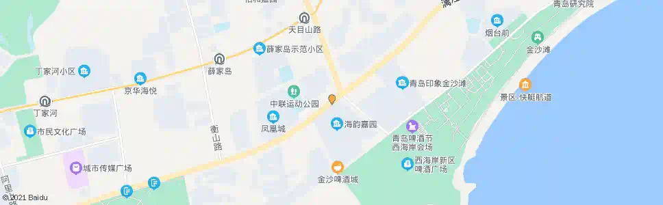 青岛海韵嘉园_公交站地图_青岛公交_妙搜公交查询2025