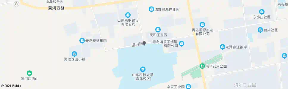 青岛山东科技大学北门_公交站地图_青岛公交_妙搜公交查询2025