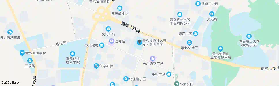 青岛第四中学_公交站地图_青岛公交_妙搜公交查询2025