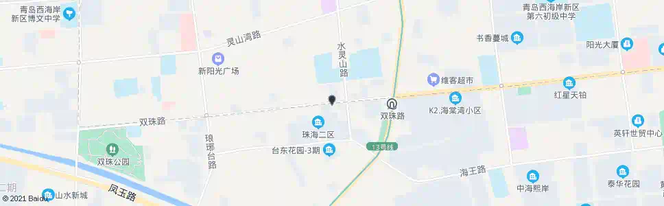 青岛青岛农商银行水灵山路站_公交站地图_青岛公交_妙搜公交查询2025