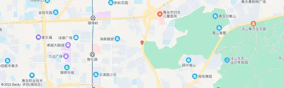 青岛敦化路(福州北路)_公交站地图_青岛公交_妙搜公交查询2025