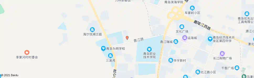 青岛香江路小学_公交站地图_青岛公交_妙搜公交查询2025