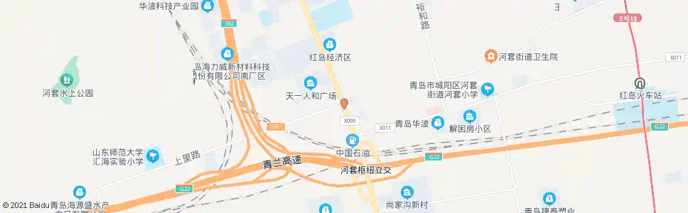 青岛西河套_公交站地图_青岛公交_妙搜公交查询2025