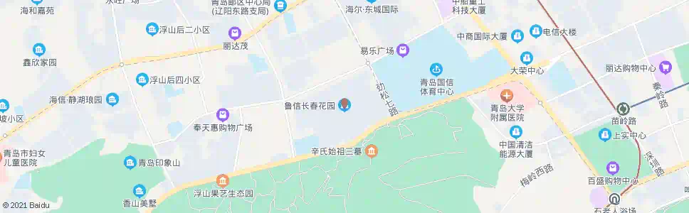 青岛鲁信长春花园_公交站地图_青岛公交_妙搜公交查询2025