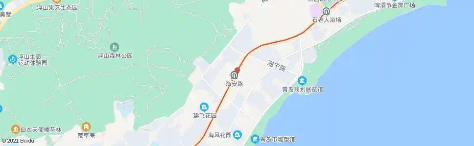 青岛香港东路_公交站地图_青岛公交_妙搜公交查询2025