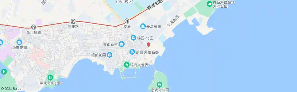 青岛麦岛路_公交站地图_青岛公交_妙搜公交查询2025