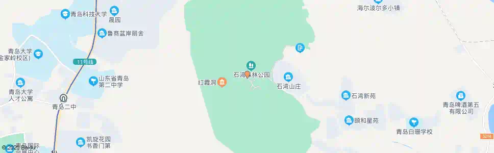 青岛石湾大士寺_公交站地图_青岛公交_妙搜公交查询2025