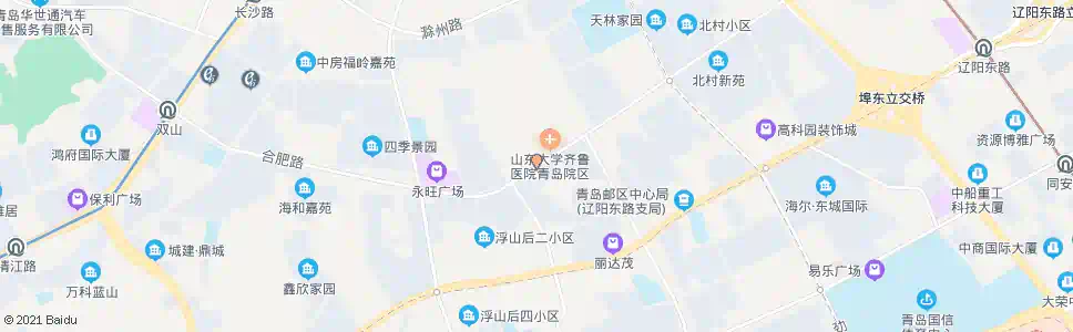 青岛齐鲁医院_公交站地图_青岛公交_妙搜公交查询2025