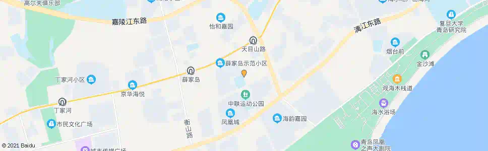青岛天目山路_公交站地图_青岛公交_妙搜公交查询2025