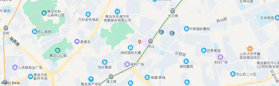 青岛双山馨城_公交站地图_青岛公交_妙搜公交查询2025