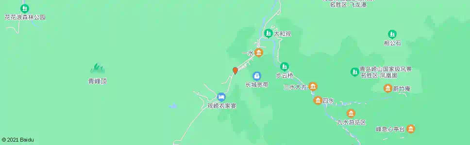 青岛观崂停车场_公交站地图_青岛公交_妙搜公交查询2025