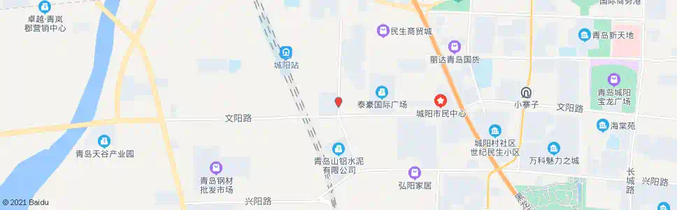 青岛城阳西_公交站地图_青岛公交_妙搜公交查询2025