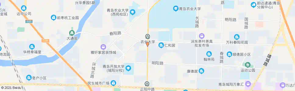 青岛安泰居_公交站地图_青岛公交_妙搜公交查询2025