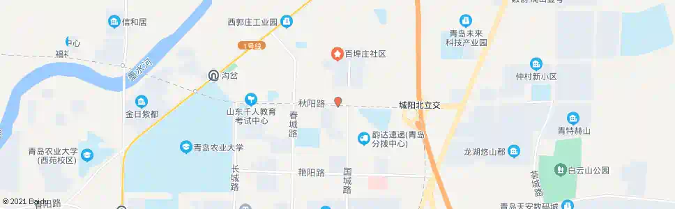 青岛百埠庄_公交站地图_青岛公交_妙搜公交查询2025