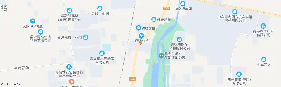 青岛锦绣小学_公交站地图_青岛公交_妙搜公交查询2025