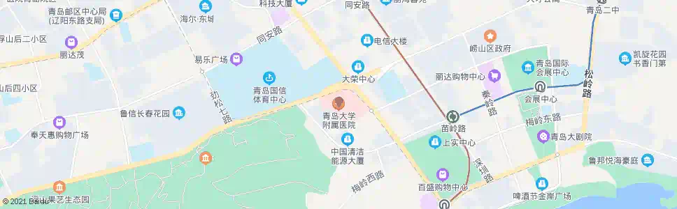 青岛少海医院_公交站地图_青岛公交_妙搜公交查询2025