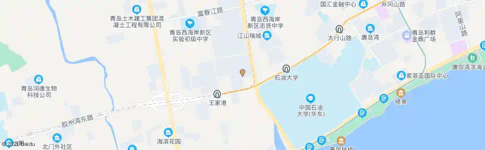 青岛鲁商蓝岸国际_公交站地图_青岛公交_妙搜公交查询2025