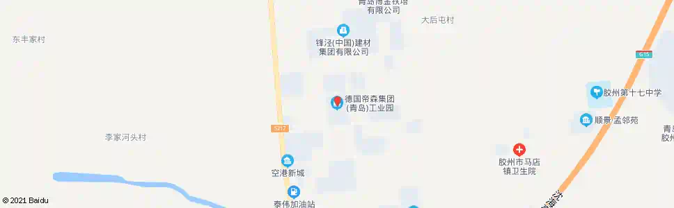 青岛德国蒂森工业园_公交站地图_青岛公交_妙搜公交查询2025