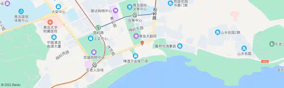 青岛云岭路_公交站地图_青岛公交_妙搜公交查询2025