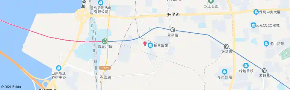 青岛瑞丰馨苑_公交站地图_青岛公交_妙搜公交查询2025