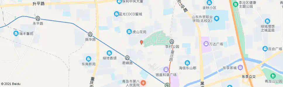 青岛枣园路_公交站地图_青岛公交_妙搜公交查询2025