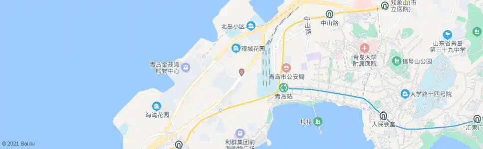 青岛云南路_公交站地图_青岛公交_妙搜公交查询2025