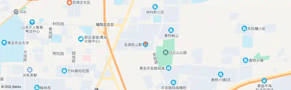 青岛龙湖悠山郡_公交站地图_青岛公交_妙搜公交查询2025
