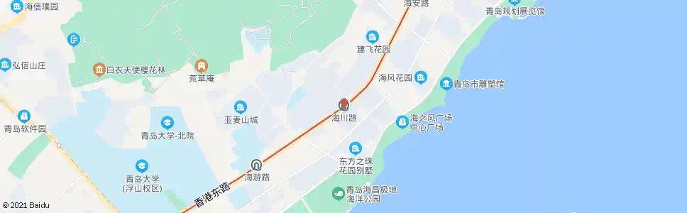 青岛海口路海川路_公交站地图_青岛公交_妙搜公交查询2025