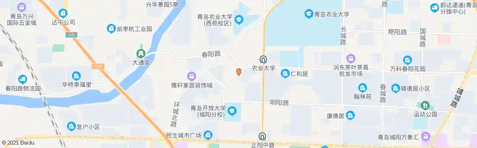 青岛阳光丽园_公交站地图_青岛公交_妙搜公交查询2025