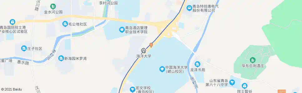 青岛海大崂山校园_公交站地图_青岛公交_妙搜公交查询2025