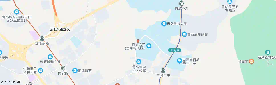 青岛科技大学西_公交站地图_青岛公交_妙搜公交查询2025