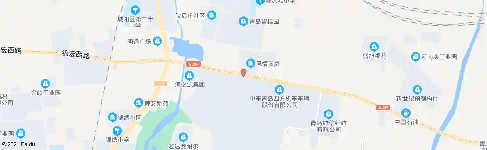 青岛棘洪滩街道_公交站地图_青岛公交_妙搜公交查询2025