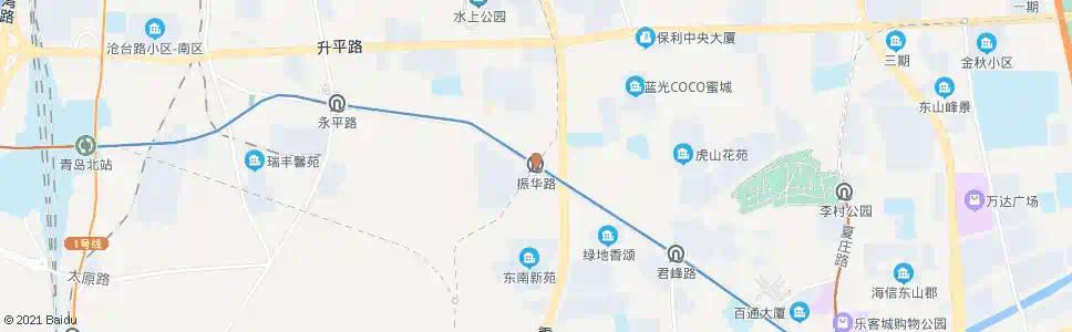 青岛振华街_公交站地图_青岛公交_妙搜公交查询2025