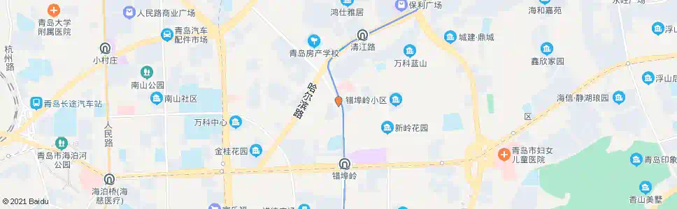 青岛伊春路_公交站地图_青岛公交_妙搜公交查询2025