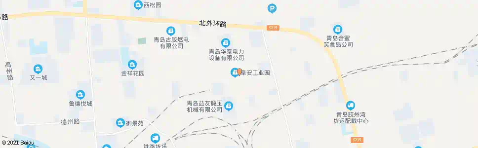 青岛阜安工业园管委会_公交站地图_青岛公交_妙搜公交查询2025