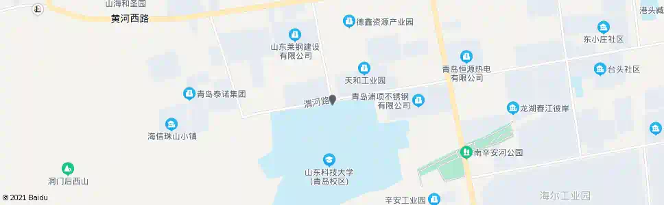 青岛科技大学北门_公交站地图_青岛公交_妙搜公交查询2025