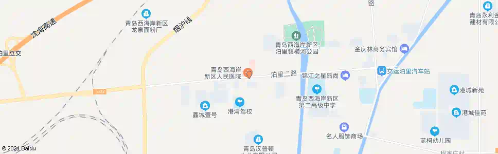 青岛泊里医院站_公交站地图_青岛公交_妙搜公交查询2025