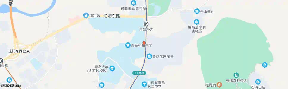 青岛科技大学东门_公交站地图_青岛公交_妙搜公交查询2025