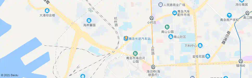 青岛火车站长途汽车站_公交站地图_青岛公交_妙搜公交查询2025