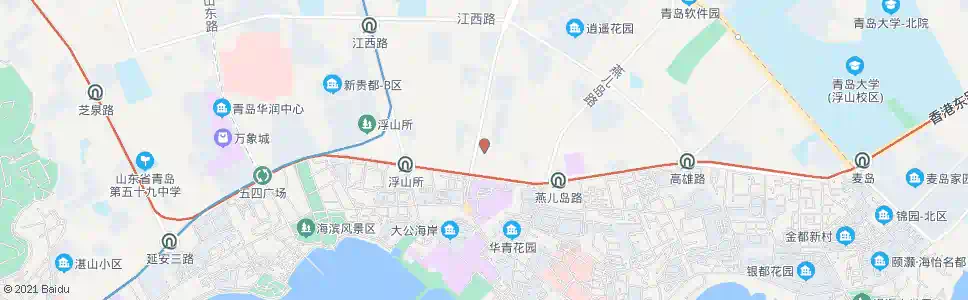 青岛新世界大厦_公交站地图_青岛公交_妙搜公交查询2025