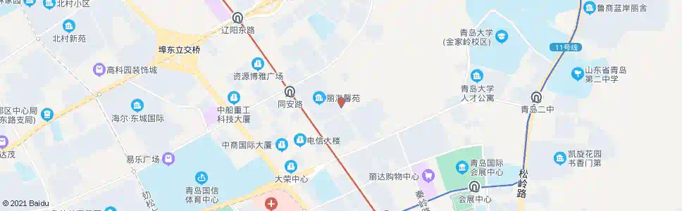 青岛崂山三中_公交站地图_青岛公交_妙搜公交查询2025