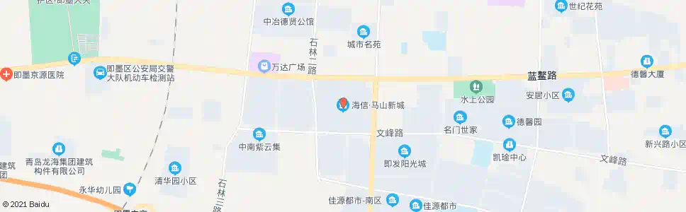 青岛海信马山新城_公交站地图_青岛公交_妙搜公交查询2025