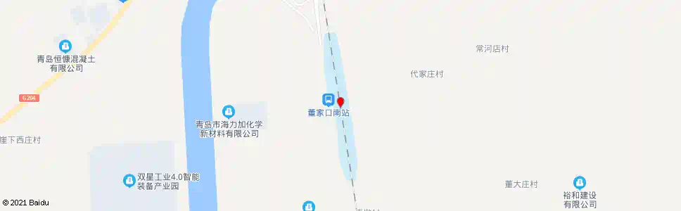 青岛董家南_公交站地图_青岛公交_妙搜公交查询2025