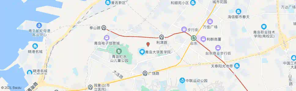 青岛天幕城_公交站地图_青岛公交_妙搜公交查询2025