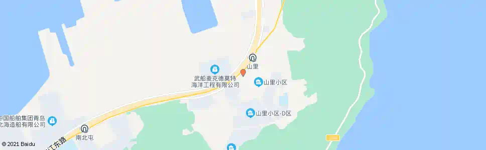 青岛山里安置小区_公交站地图_青岛公交_妙搜公交查询2025