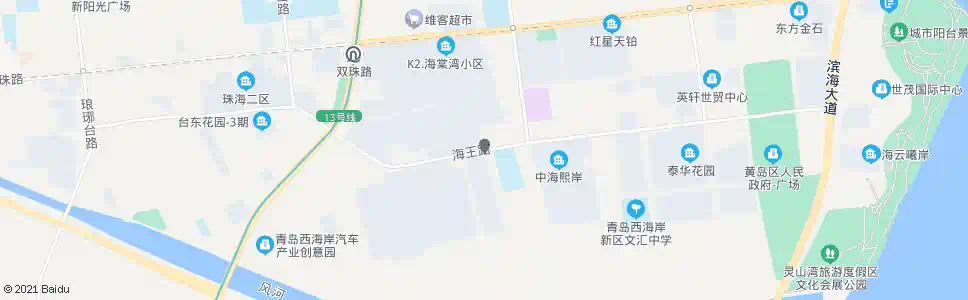 青岛孟家滩_公交站地图_青岛公交_妙搜公交查询2025