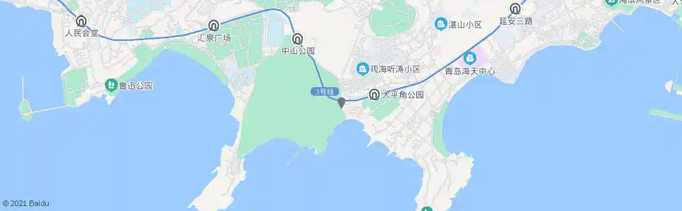 青岛黄海路_公交站地图_青岛公交_妙搜公交查询2025