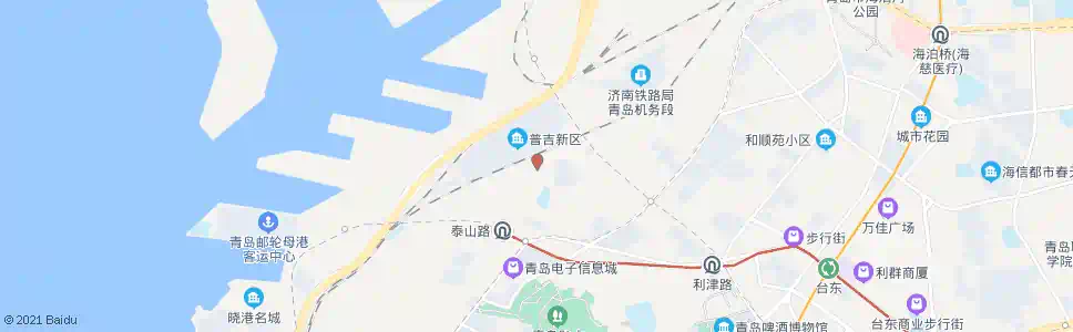 青岛普集支路_公交站地图_青岛公交_妙搜公交查询2025