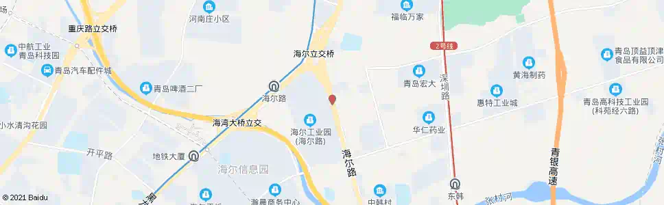 青岛海尔工业园_公交站地图_青岛公交_妙搜公交查询2025