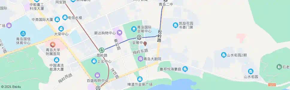 青岛博物馆_公交站地图_青岛公交_妙搜公交查询2025